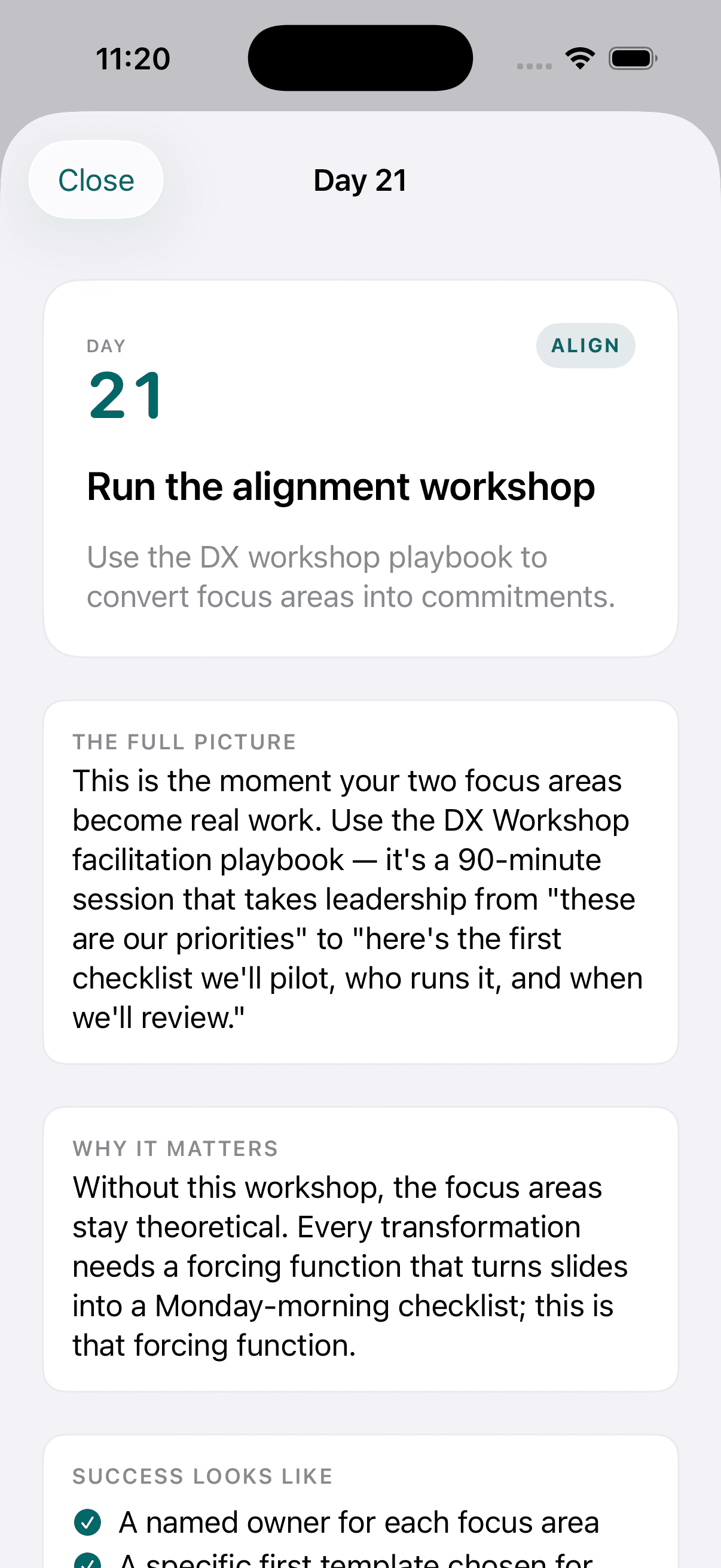 ROI Calculator interactive tool inside an article reader